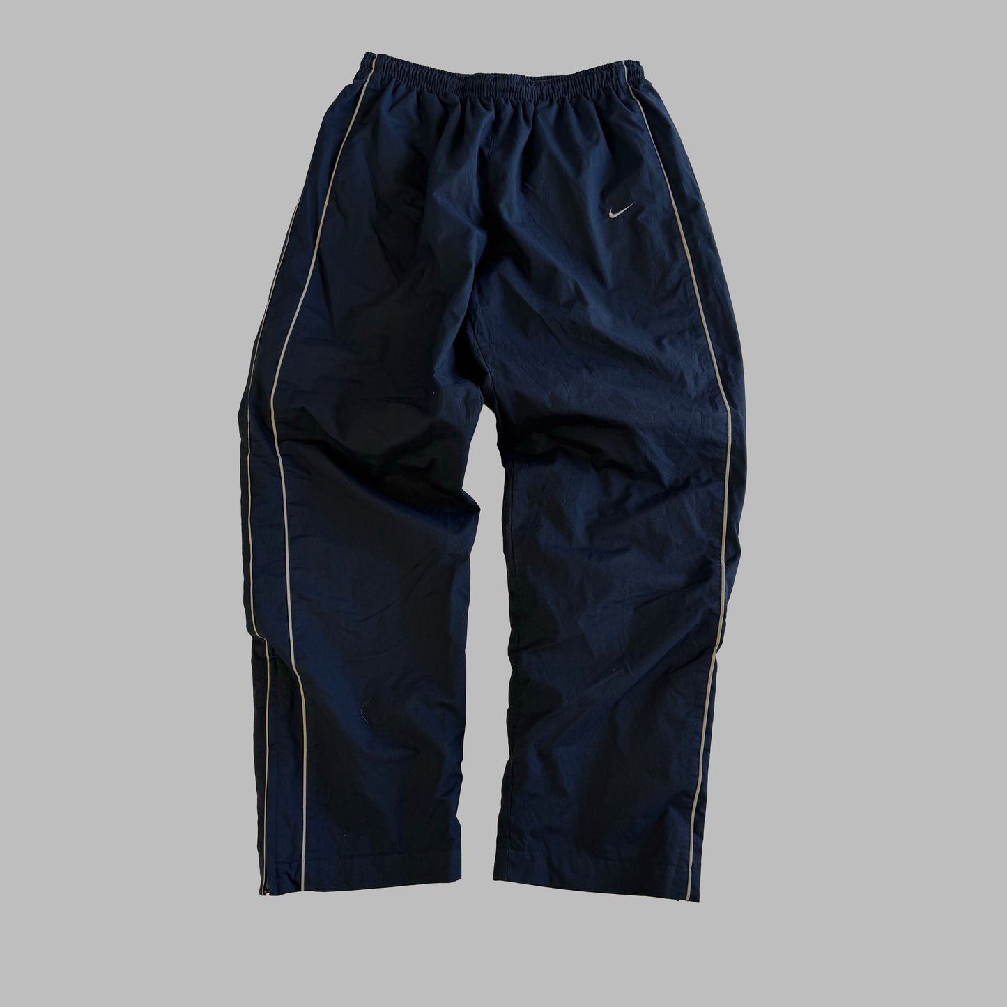Y2K Nike Striped Wide Leg Track Pants - L