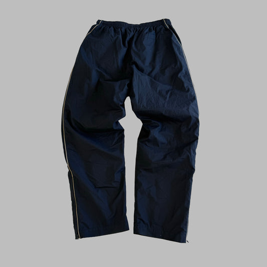 Y2K Nike Striped Wide Leg Track Pants - L