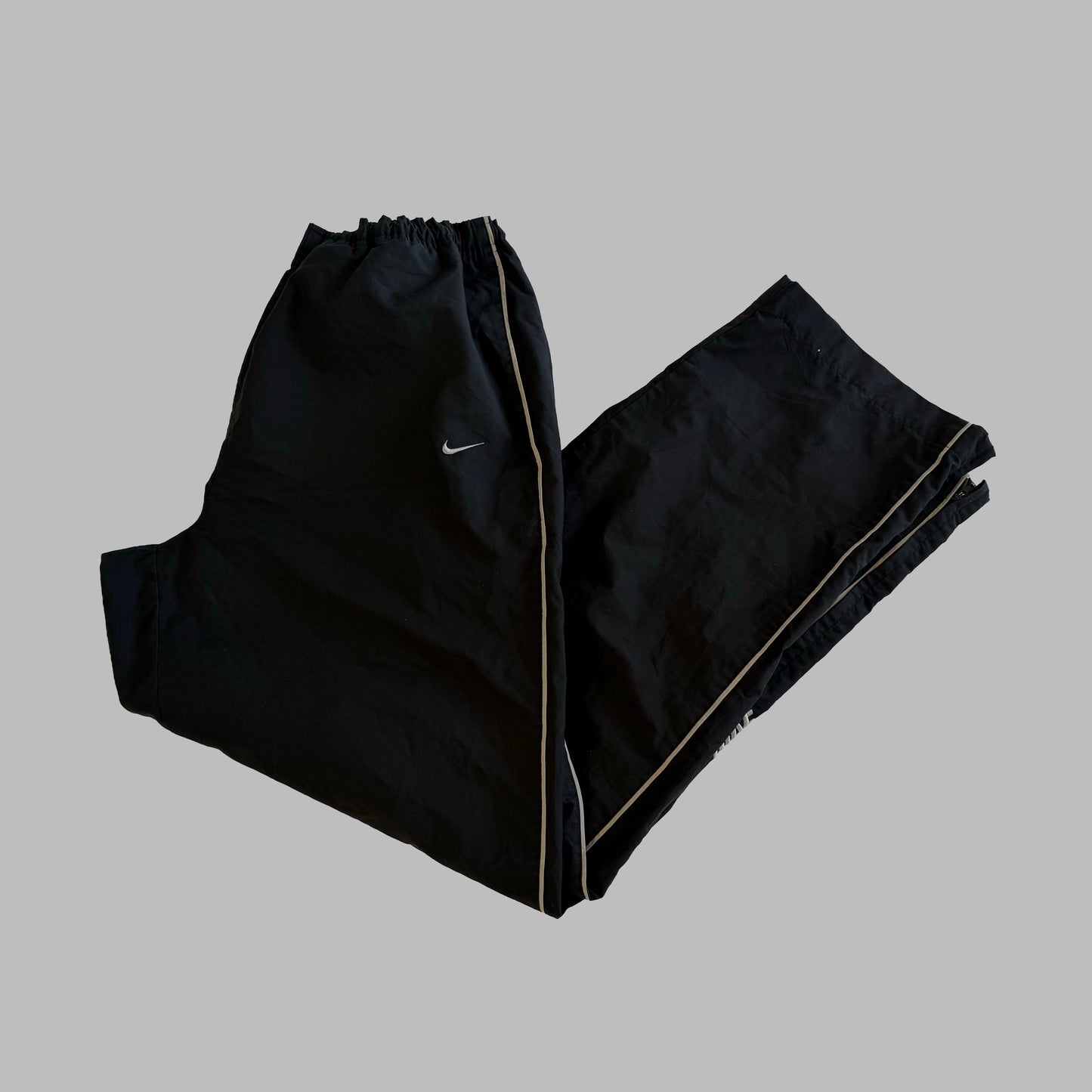Y2K Nike Striped Baggy Track Pants - XL