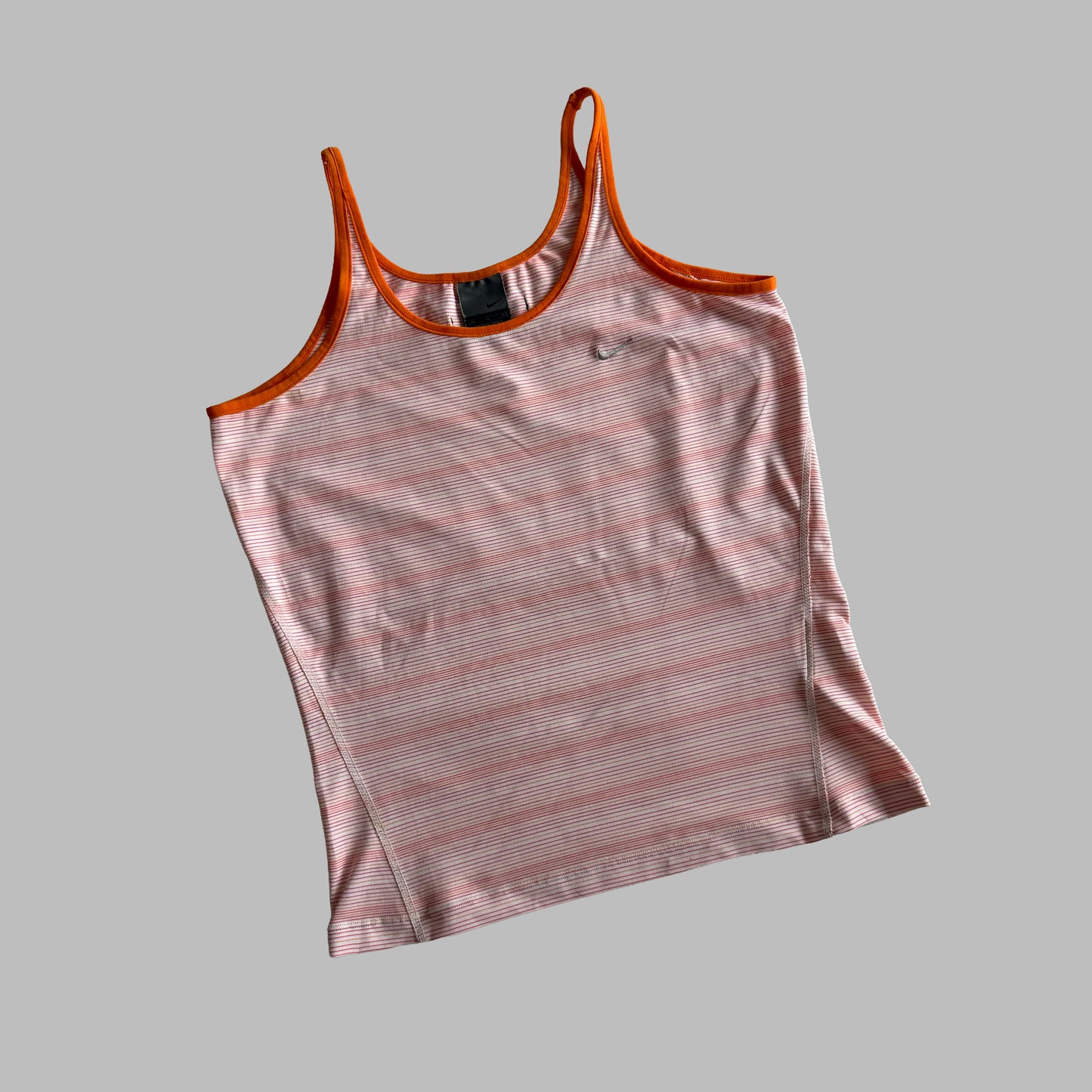 Y2K Nike Striped Activewear Tank - M