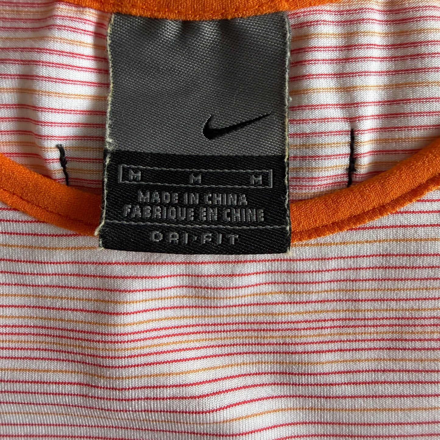 Y2K Nike Striped Activewear Tank - M