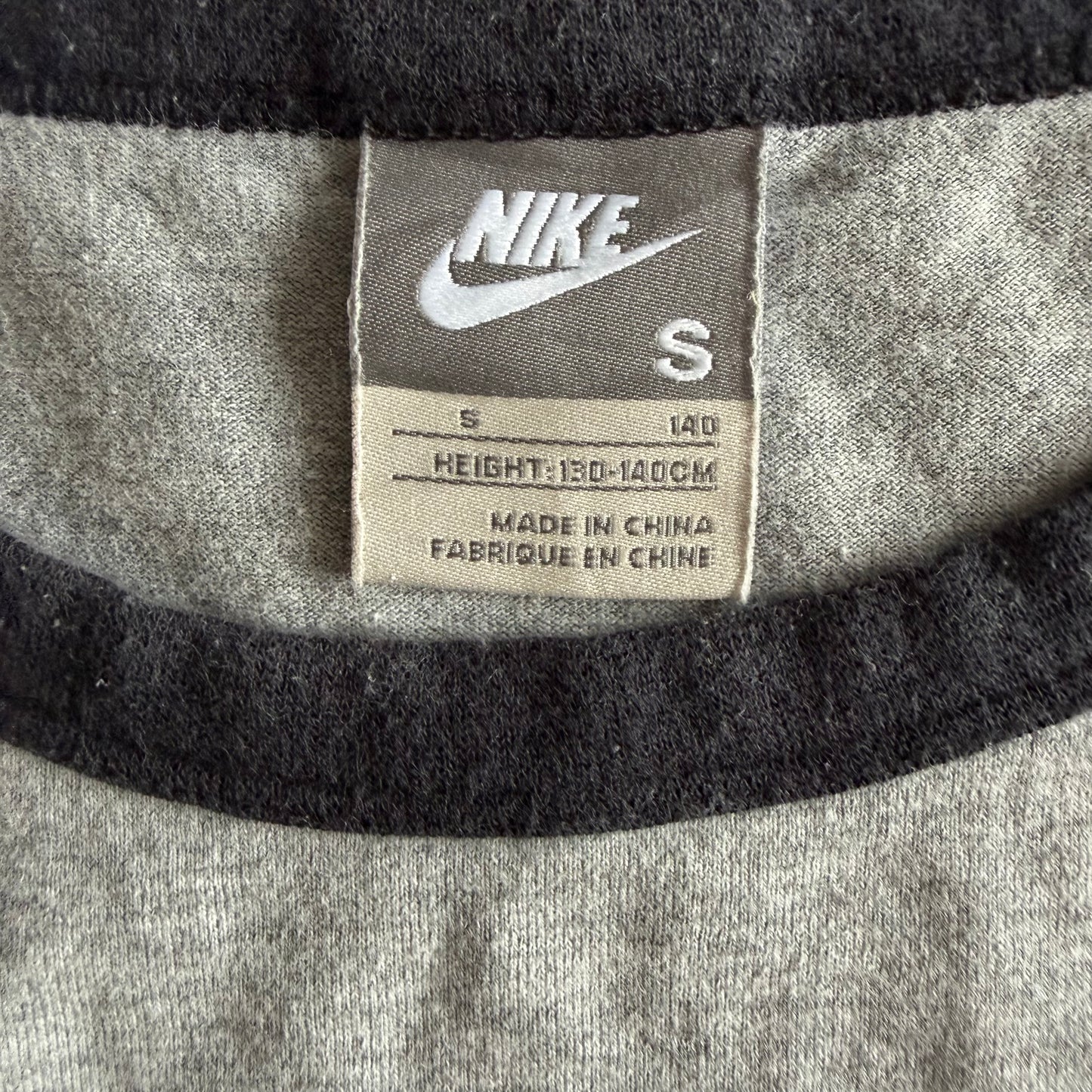 Y2K Nike Spell Out Raglan Baby Tee - S/M