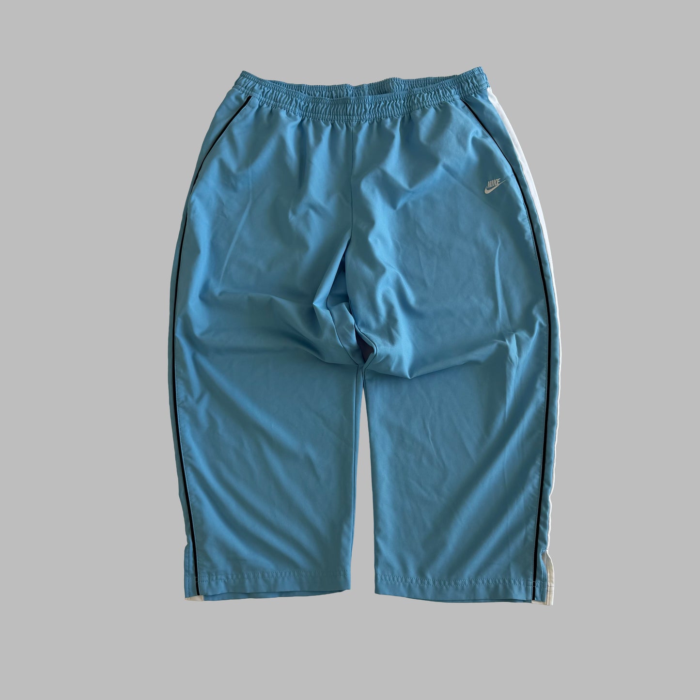 Y2K Nike Striped Three Quarter Track Pants - L