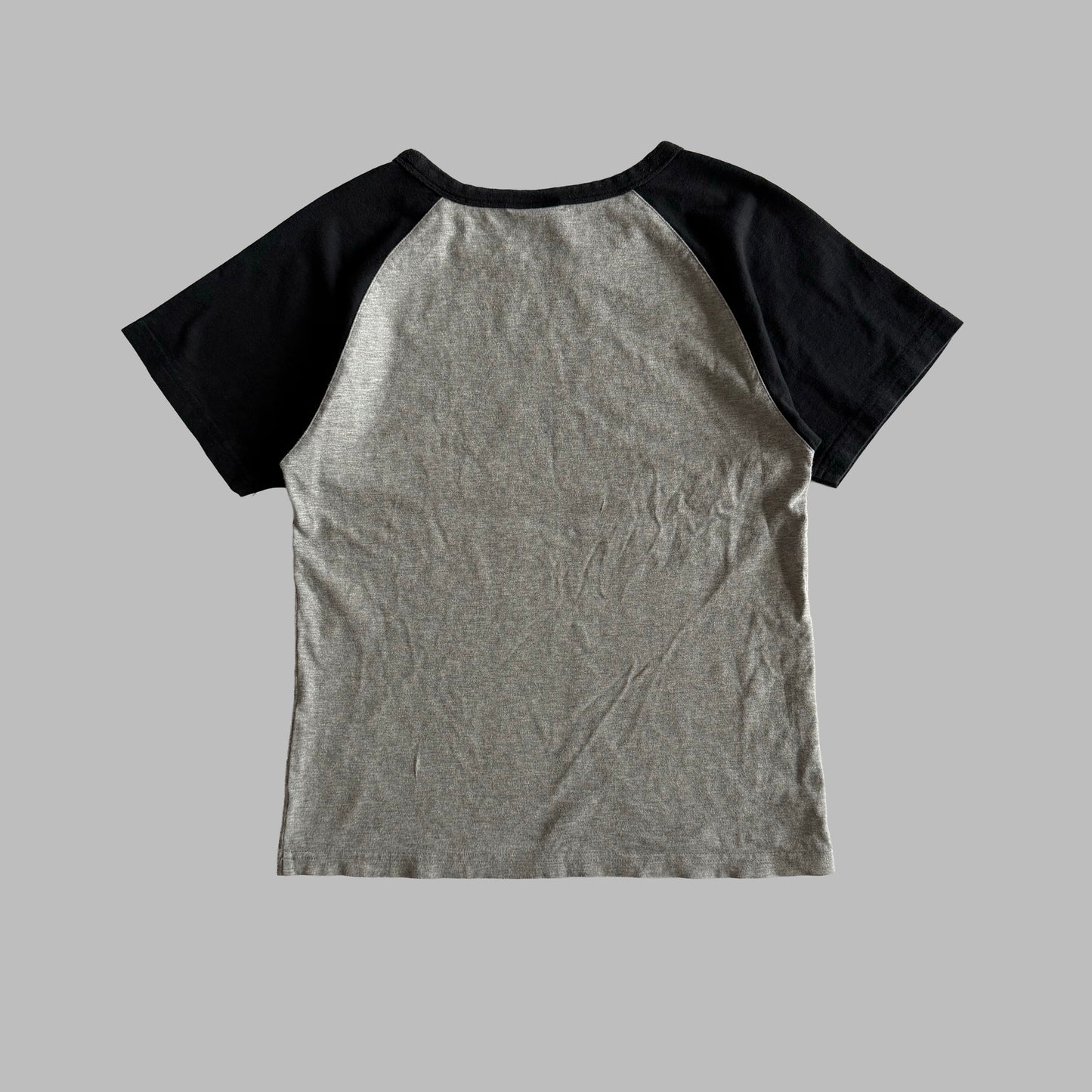 Y2K Nike Spell Out Raglan Baby Tee - S/M