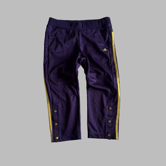 Y2K Adidas Striped Capris - M