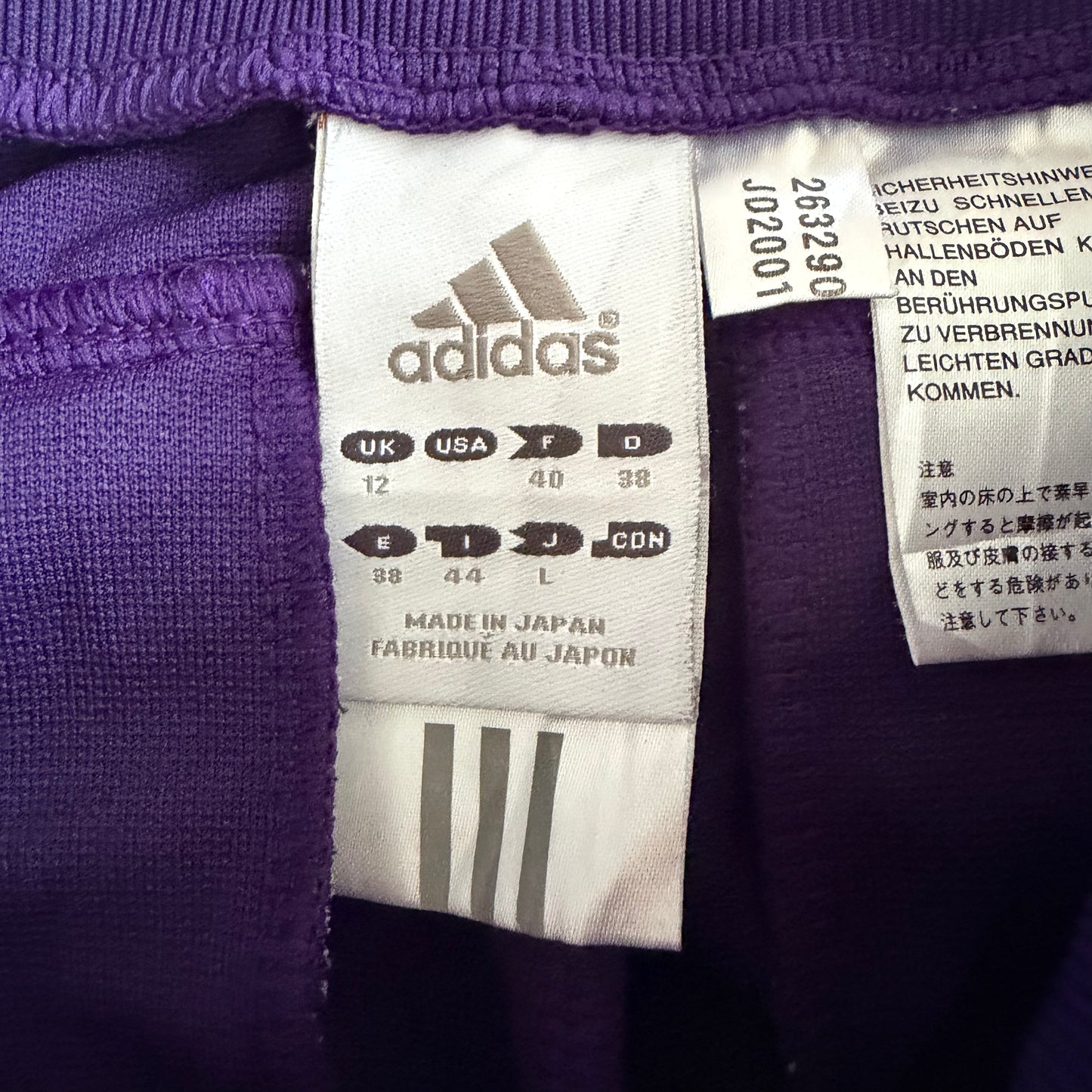 Y2K Adidas Striped Capris - M