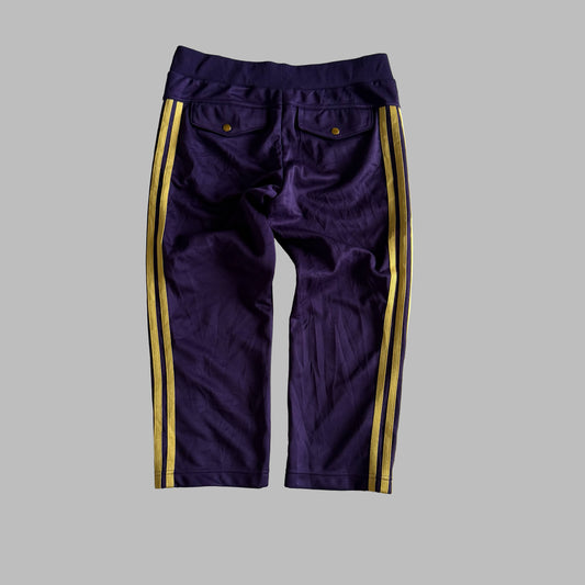 Y2K Adidas Striped Capris - M