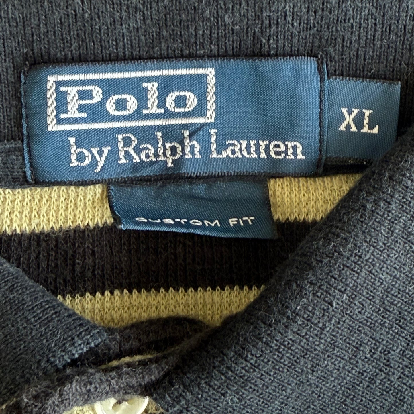 Ralph Lauren Striped Polo Shirt - XL