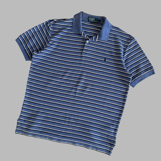 Ralph Lauren Striped Polo Shirt - Medium