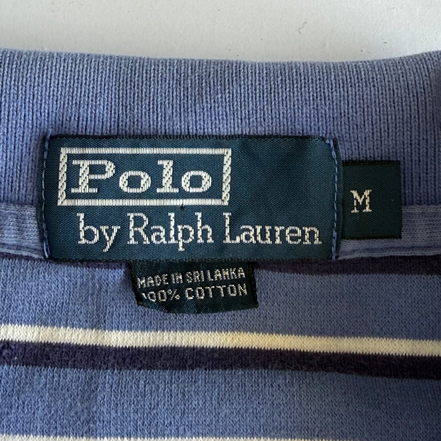 Ralph Lauren Striped Polo Shirt - Medium