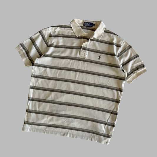 Ralph Lauren Striped Polo Shirt - Large
