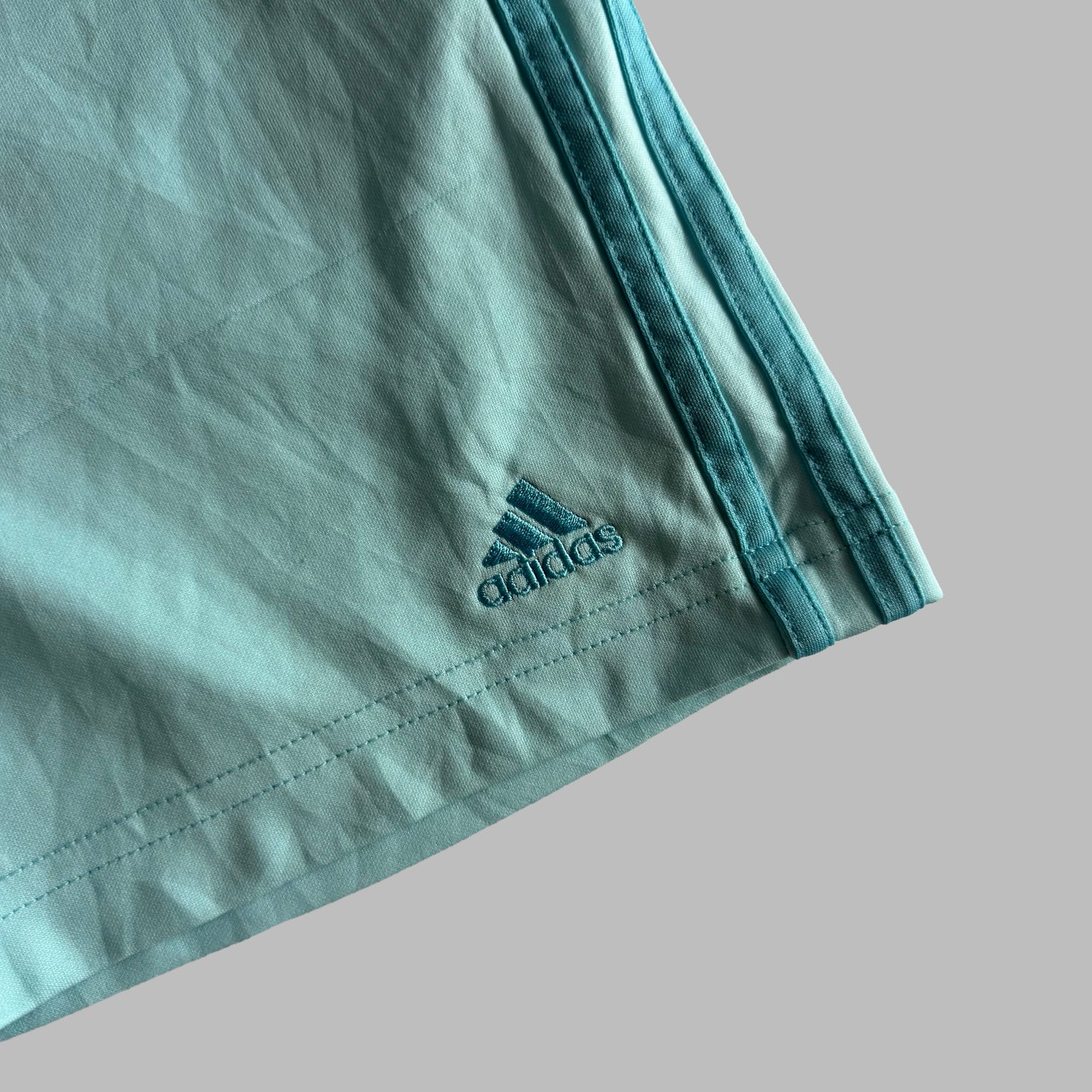 Y2K Adidas Three Stripe Mini Shorts - XL