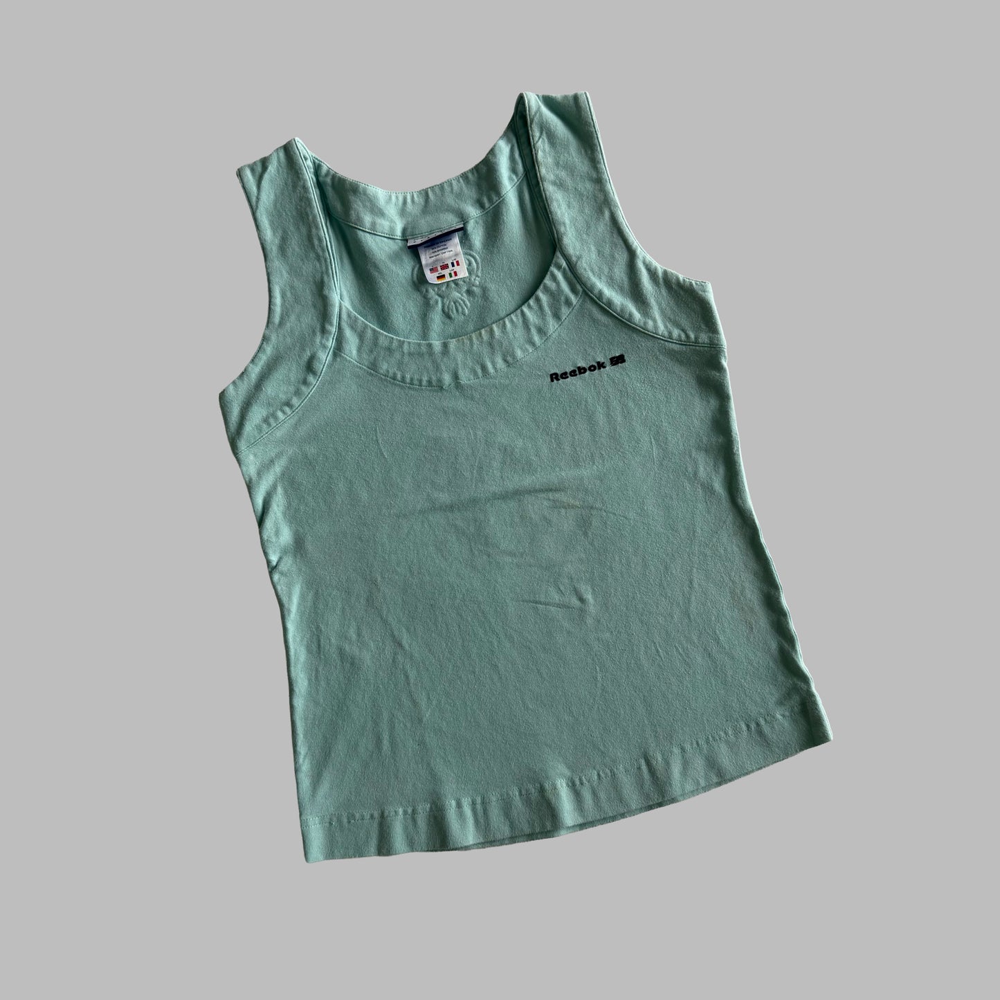 90s Reebok Spell Out Activewear Tank - L