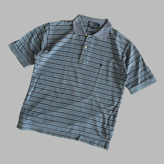 Ralph Lauren Striped Polo Shirt - Small