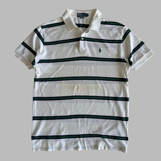 Ralph Lauren Striped Polo Shirt - Large