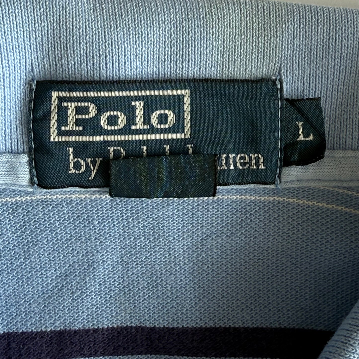 Ralph Lauren Striped Polo Shirt - Large