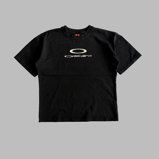 Y2K Oakley Ellipse Script T-Shirt - M