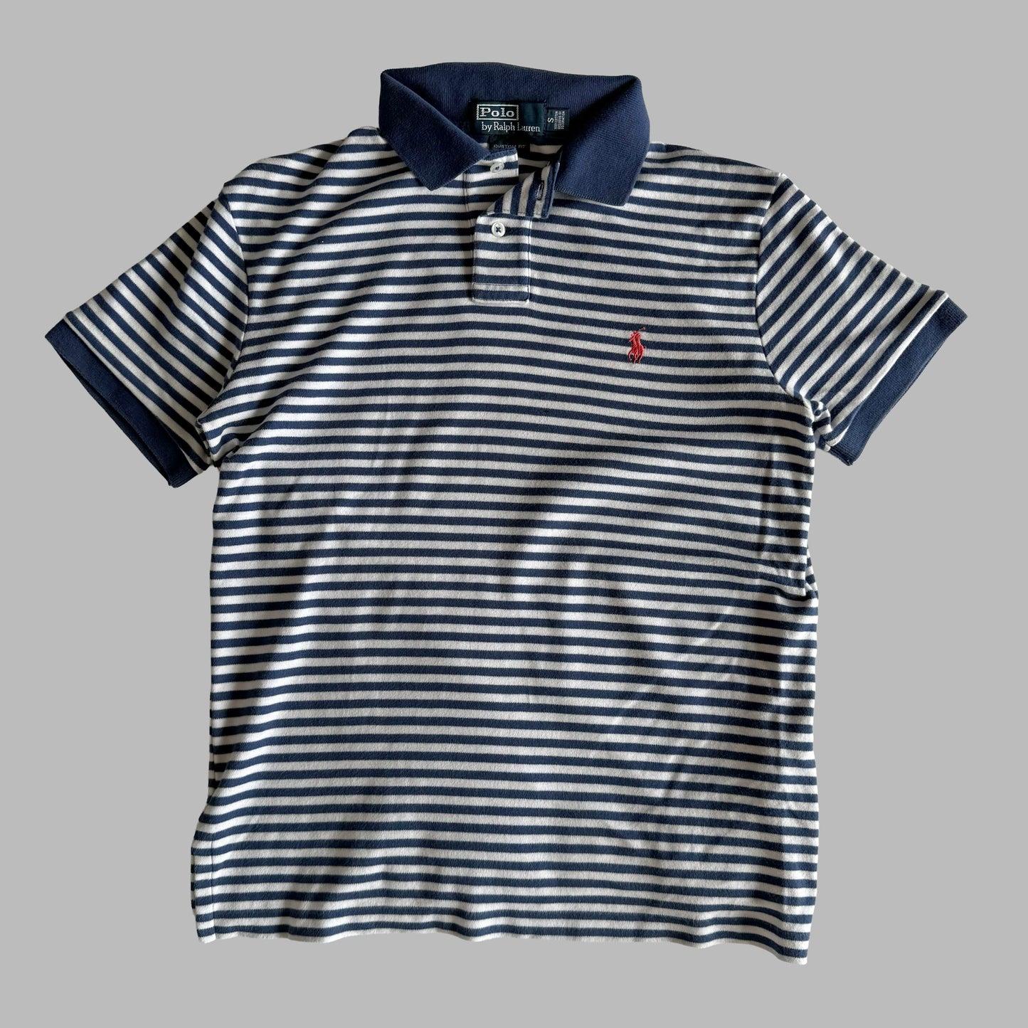 Ralph Lauren Striped Polo Shirt - Small