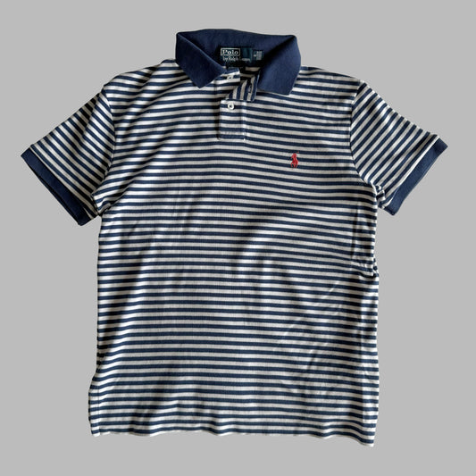 Ralph Lauren Striped Polo Shirt - Small