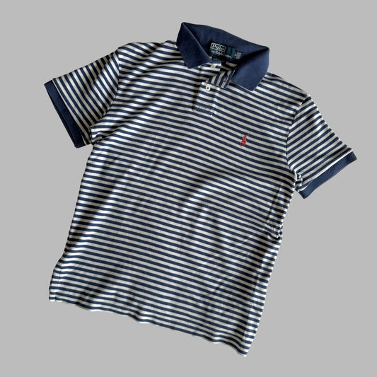 Ralph Lauren Striped Polo Shirt - Medium
