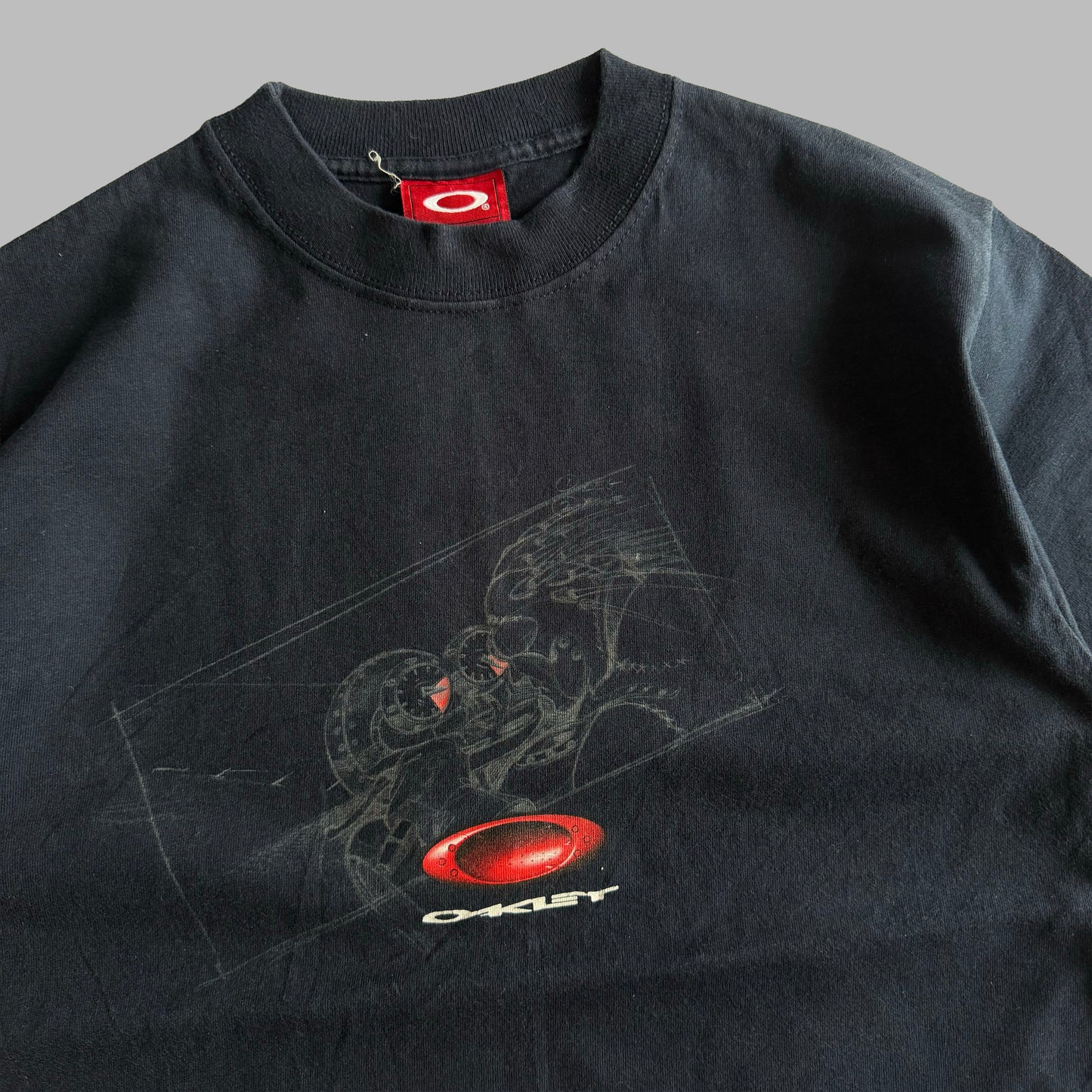 Y2K Oakley Ellipse Graphic T-Shirt - S