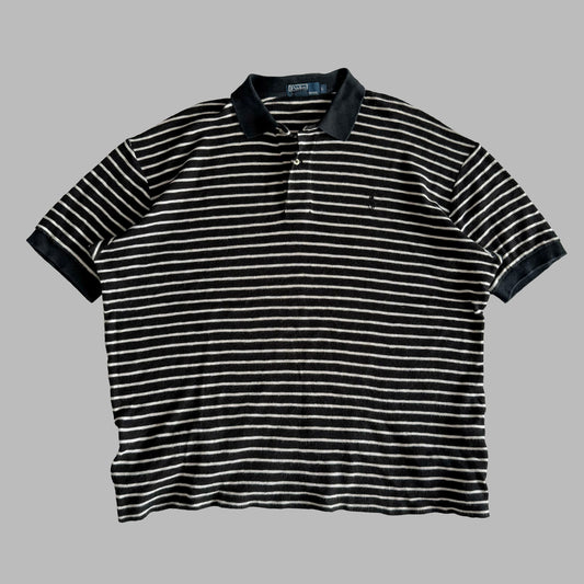 Ralph Lauren Striped Polo Shirt - Large
