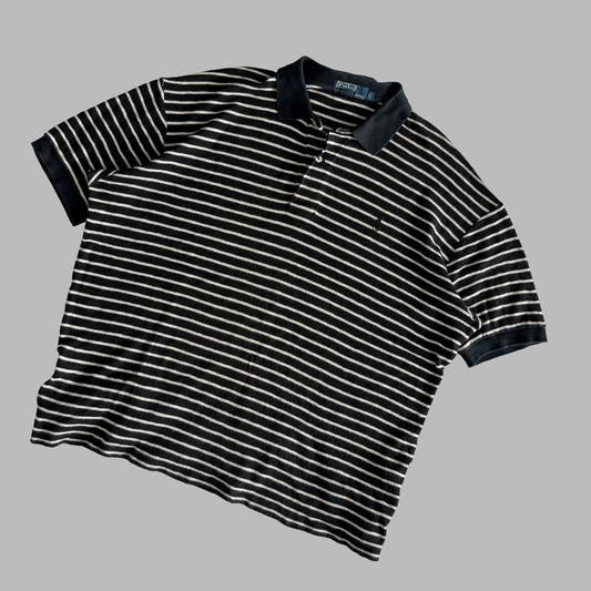 Ralph Lauren Striped Polo Shirt - Large