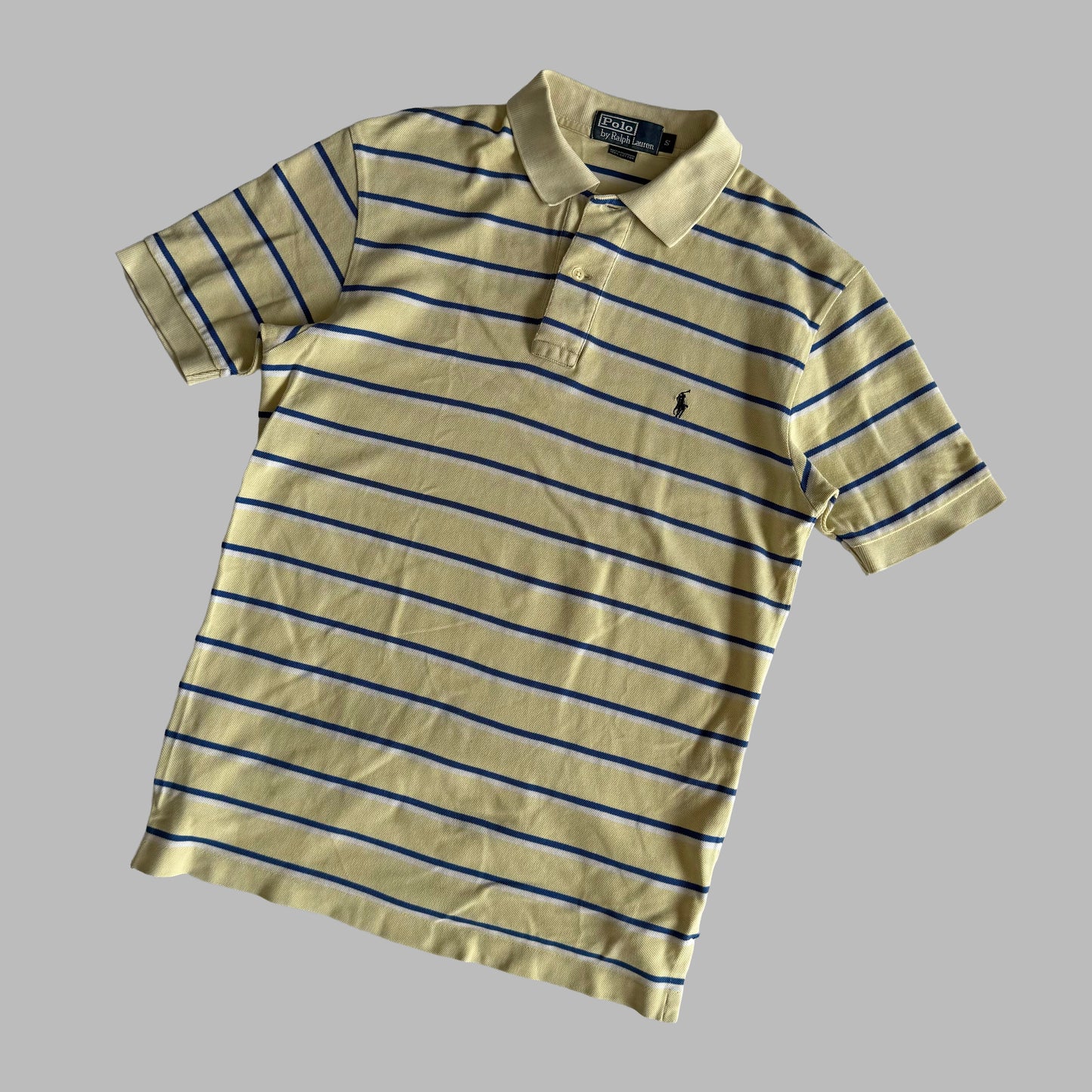 Ralph Lauren Striped Polo Shirt - Small