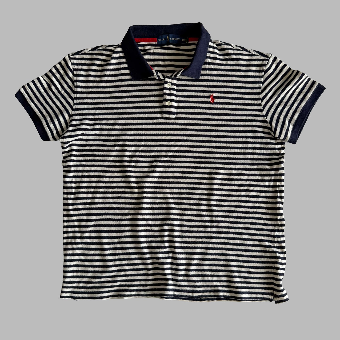 Ralph Lauren Striped Polo Shirt - Medium