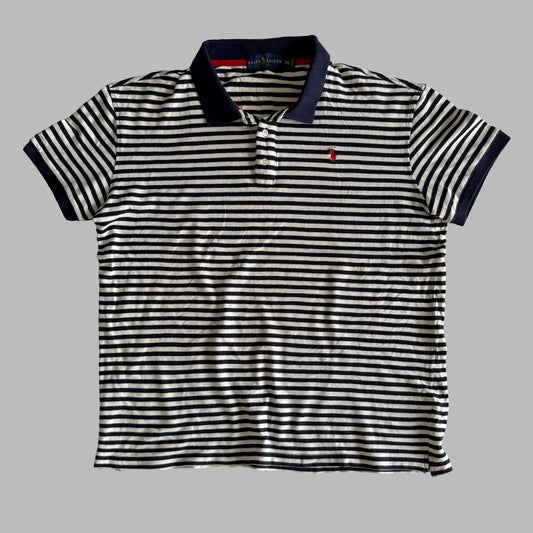 Ralph Lauren Striped Polo Shirt - Medium
