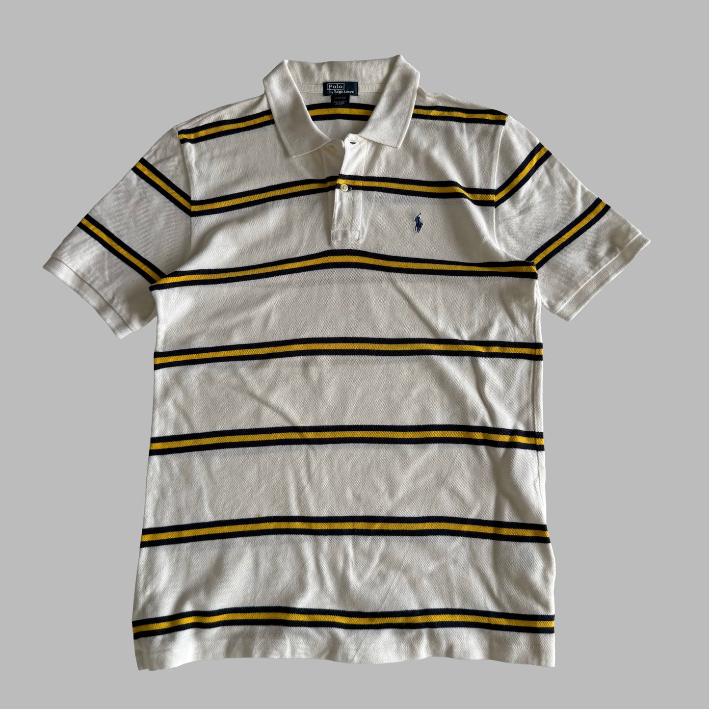 Ralph Lauren Striped Polo Shirt - Medium