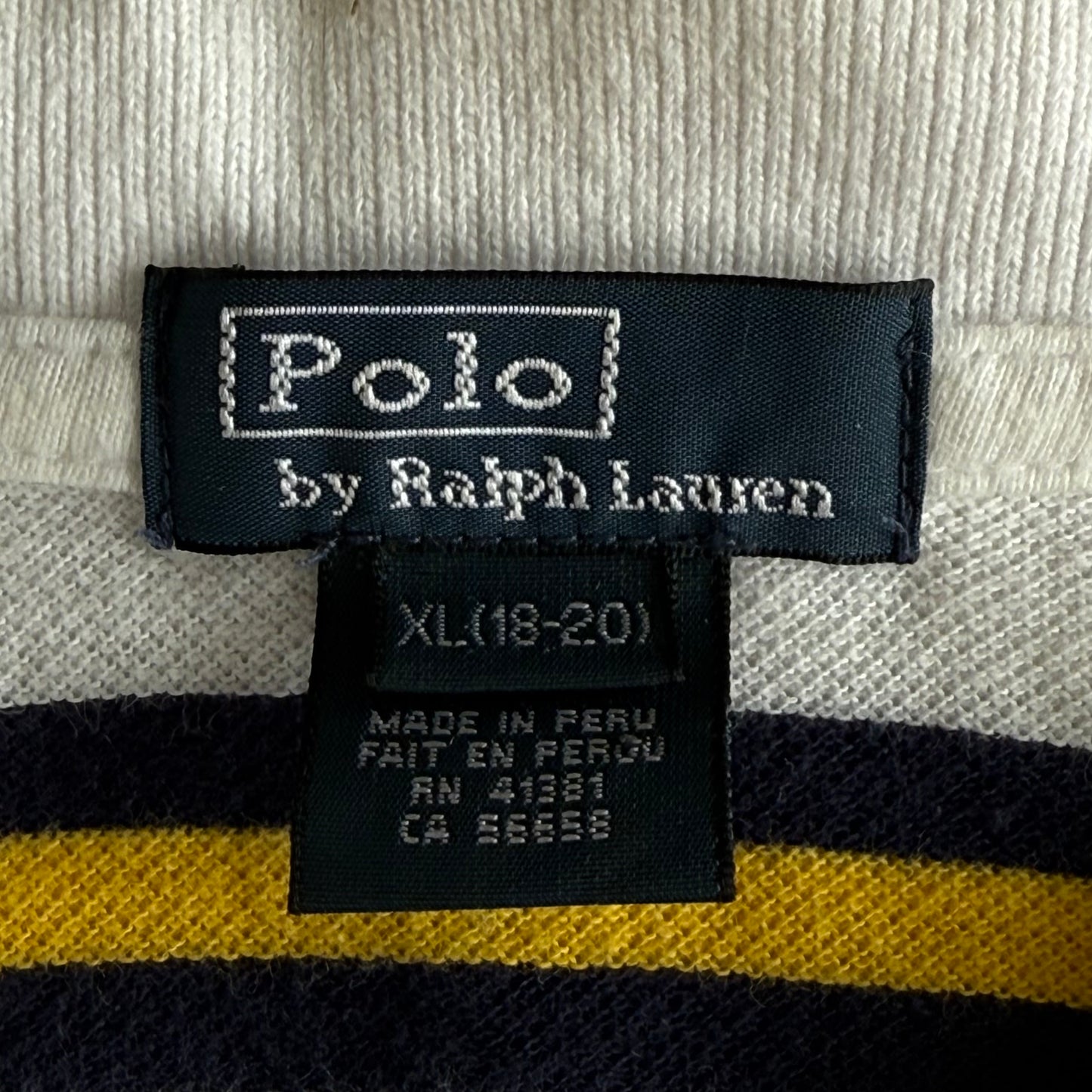 Ralph Lauren Striped Polo Shirt - Medium