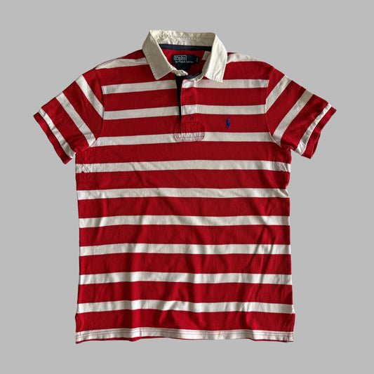 Ralph Lauren Striped Polo Shirt - Large