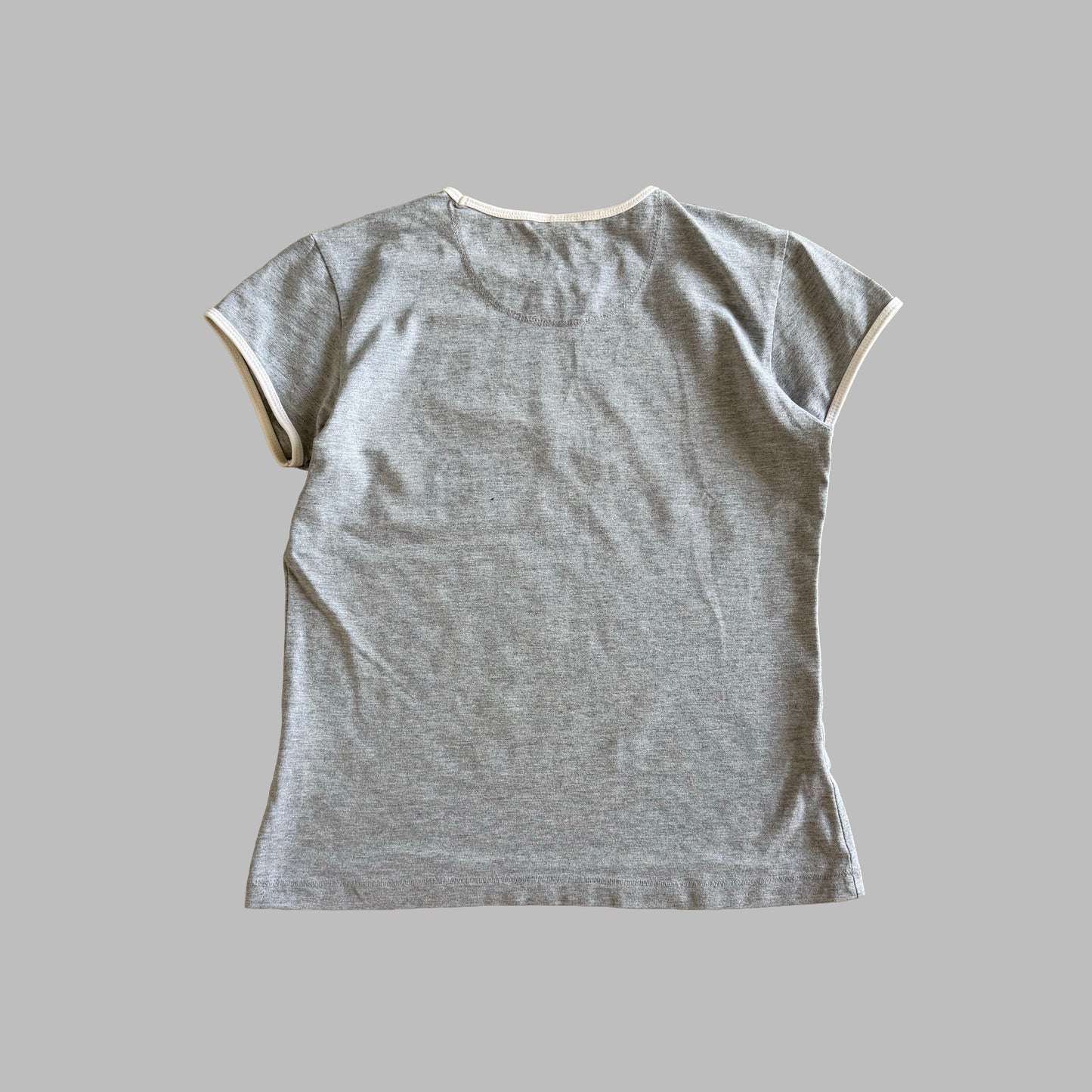 Y2K Nike Centre Swoosh Ringer Baby Tee - M