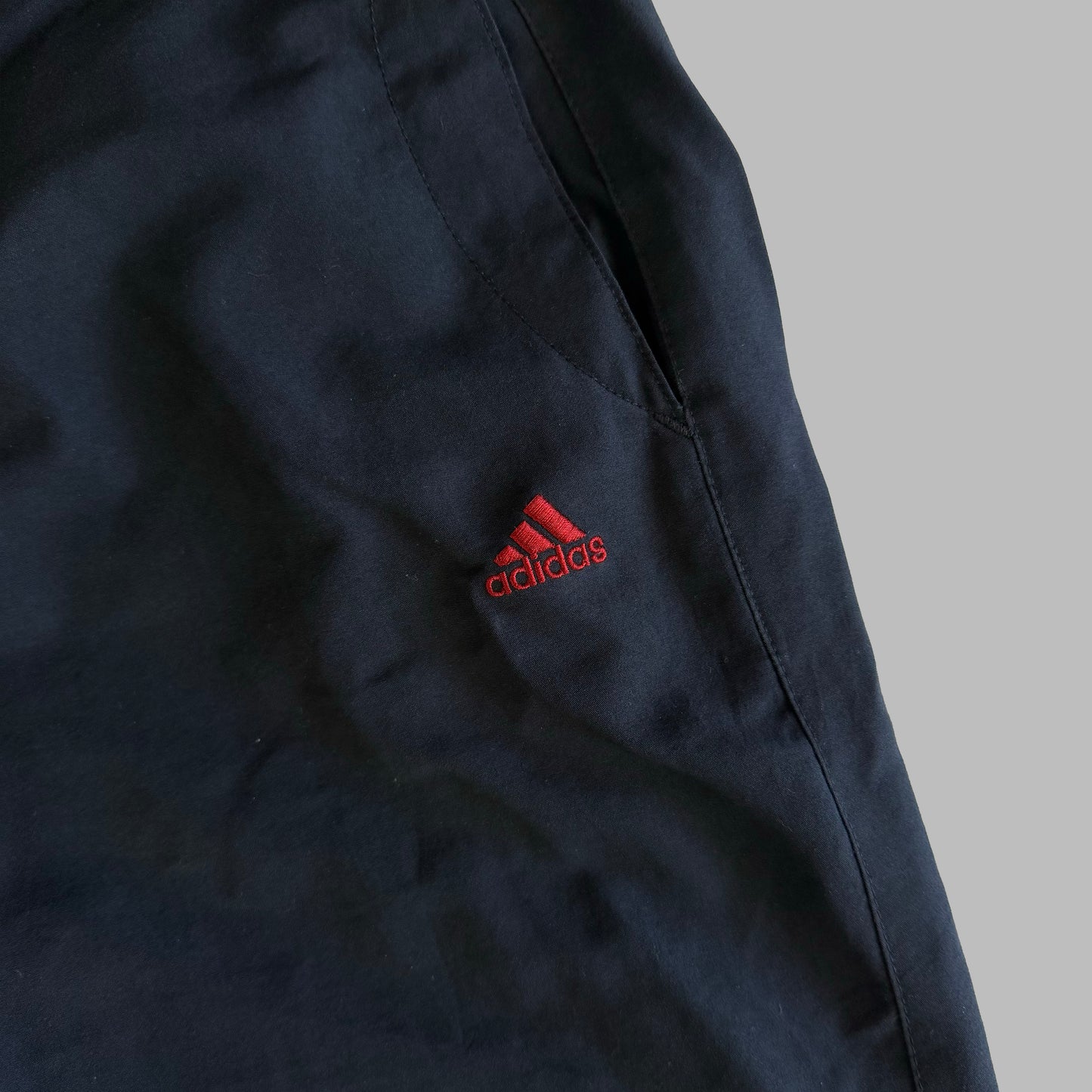 Y2K Adidas Minimal Wide Leg Track Pants - M