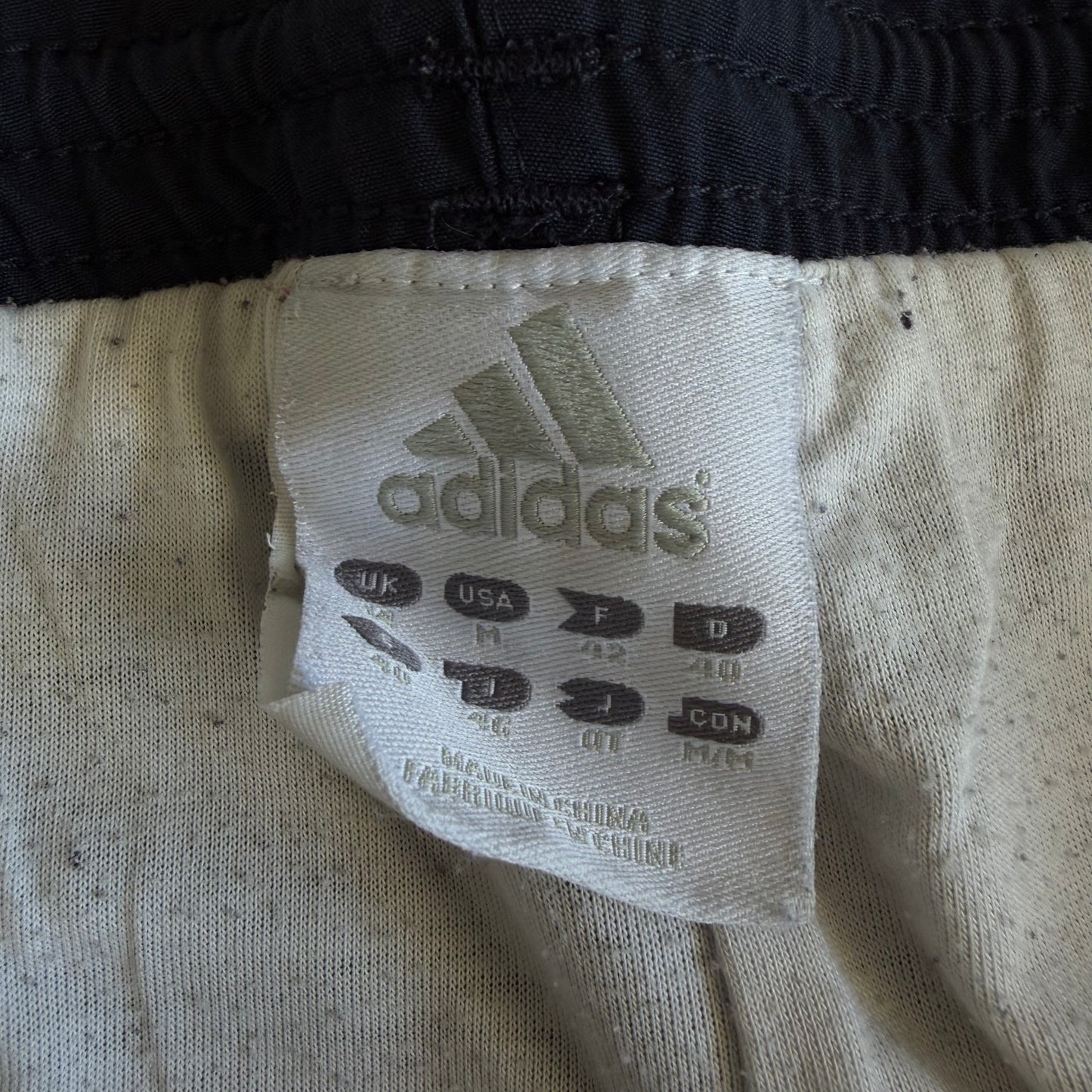Y2K Adidas Minimal Wide Leg Track Pants - M