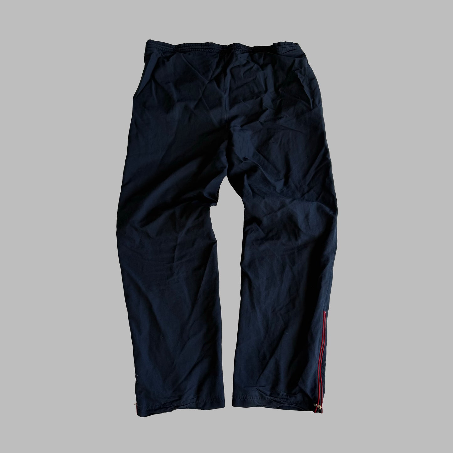 Y2K Adidas Minimal Wide Leg Track Pants - M
