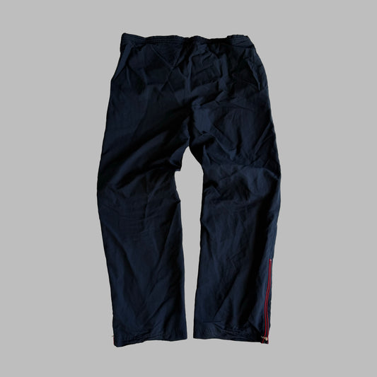 Y2K Adidas Minimal Wide Leg Track Pants - M