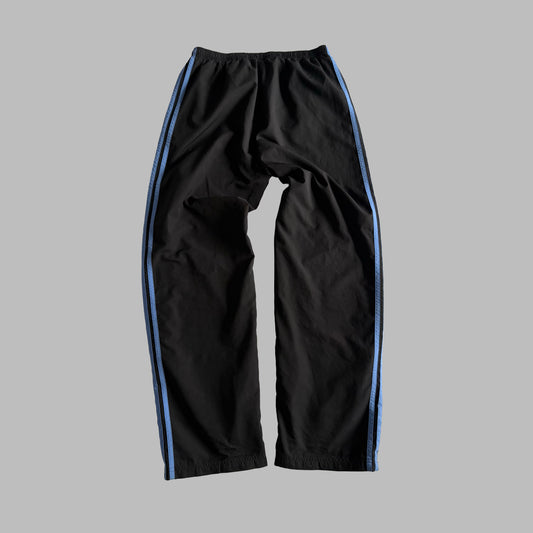 Y2K Adidas Wide Leg Three Stripe Track Pants - L
