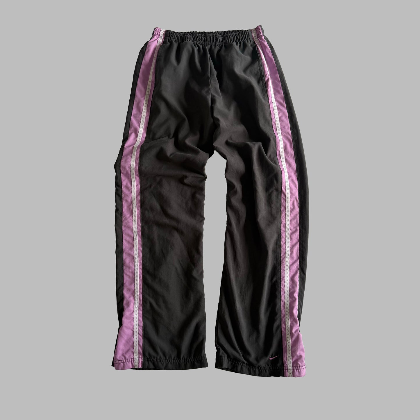 Y2K Nike Baggy Striped Track Pants - S