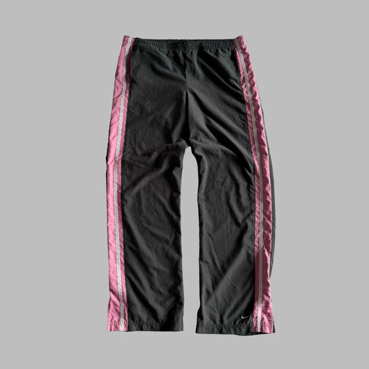 Y2K Nike Striped Relaxed Track Pants - M