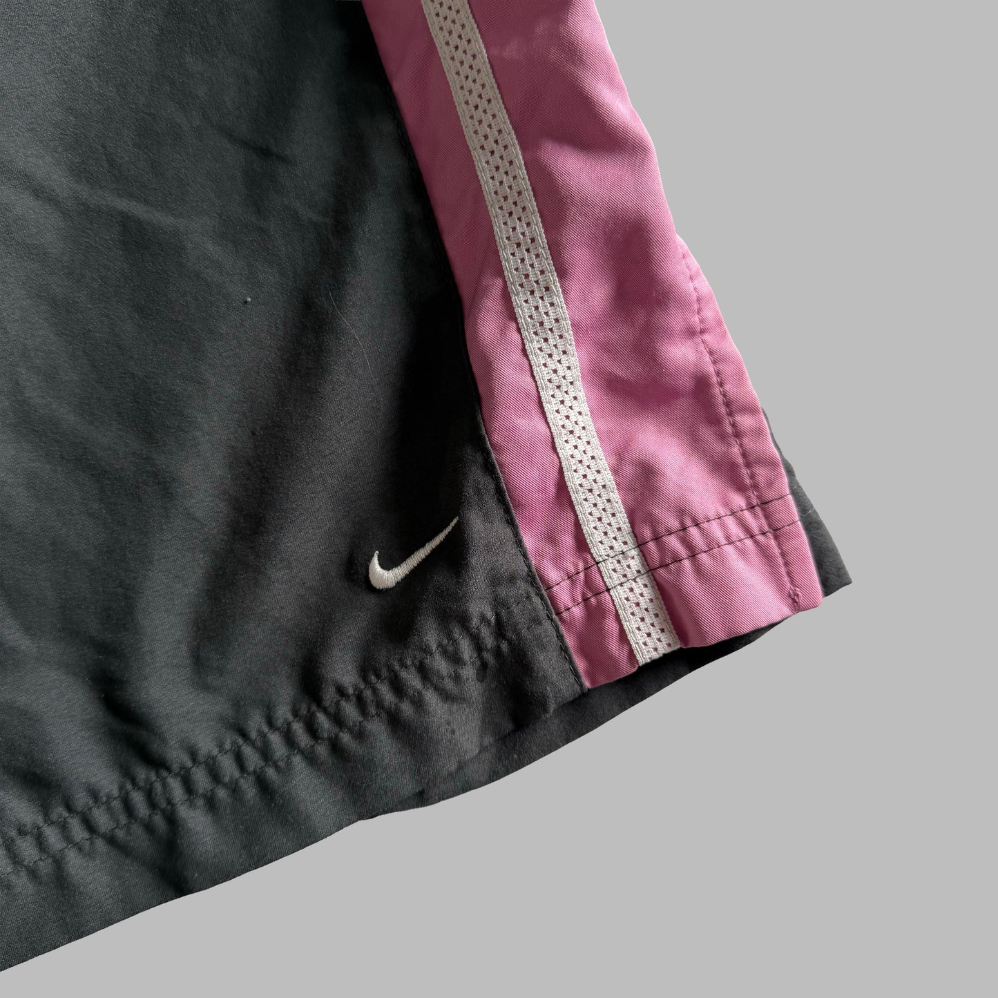 Y2K Nike Striped Relaxed Track Pants - M