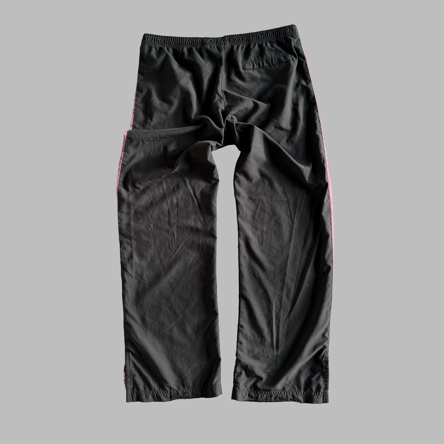 Y2K Nike Striped Relaxed Track Pants - M