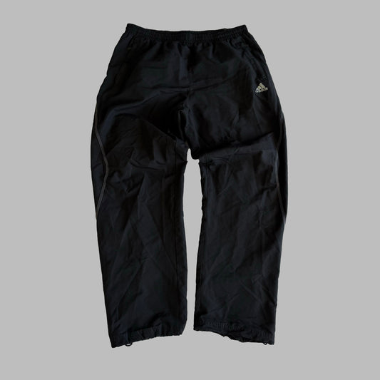 Y2K Adidas Embroidered Baggy Track Pants - L