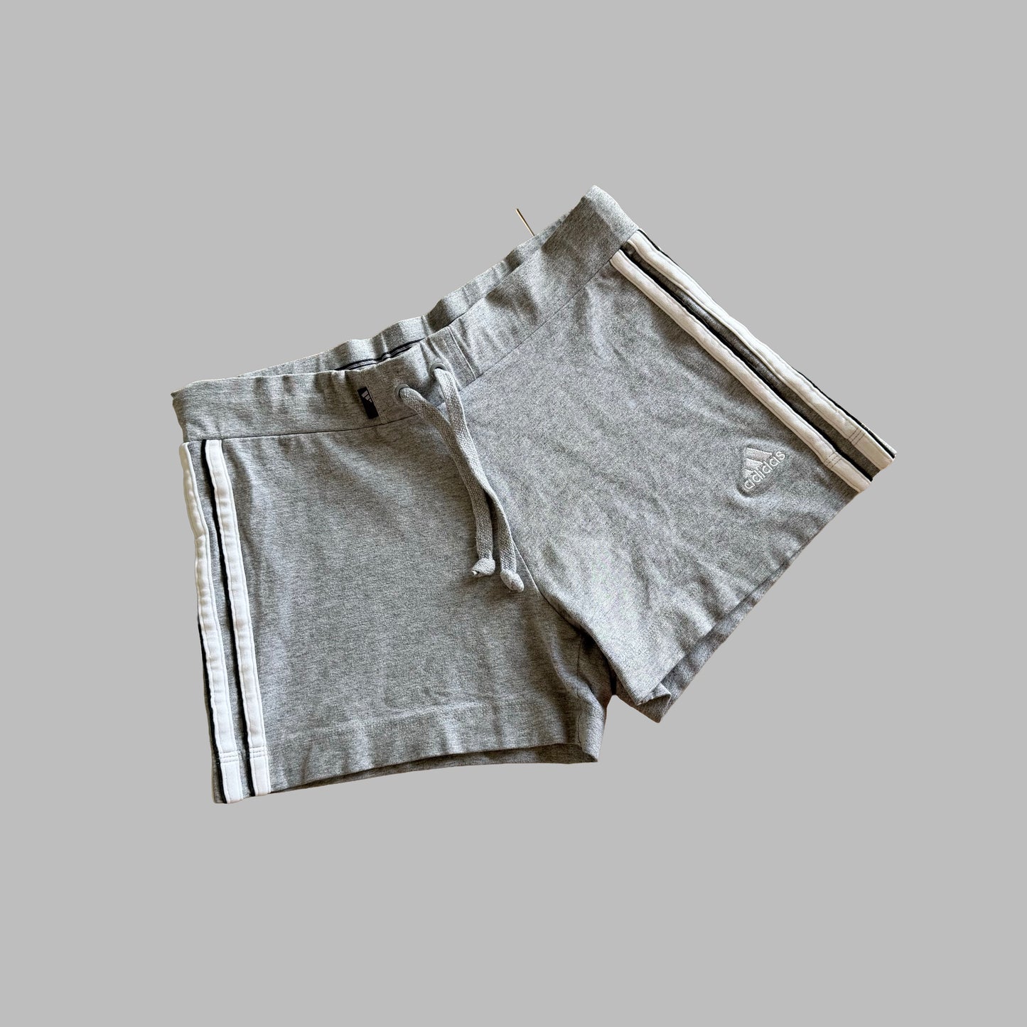 Y2K Adidas Three Stripe Activewear Micro Shorts - M