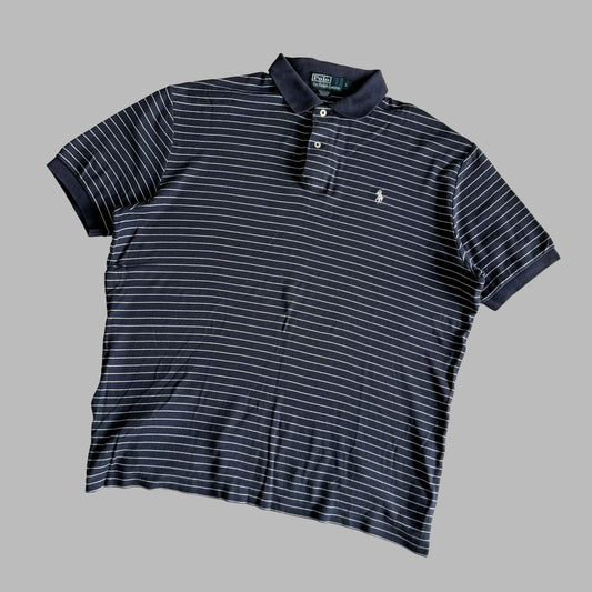Ralph Lauren Striped Polo Shirt - Large