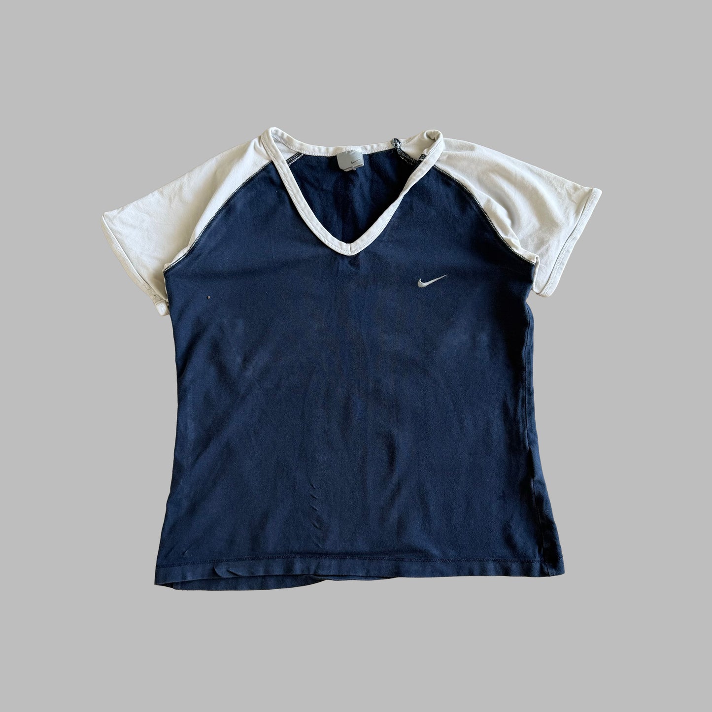 Y2K Nike Swoosh Raglan Top - XL