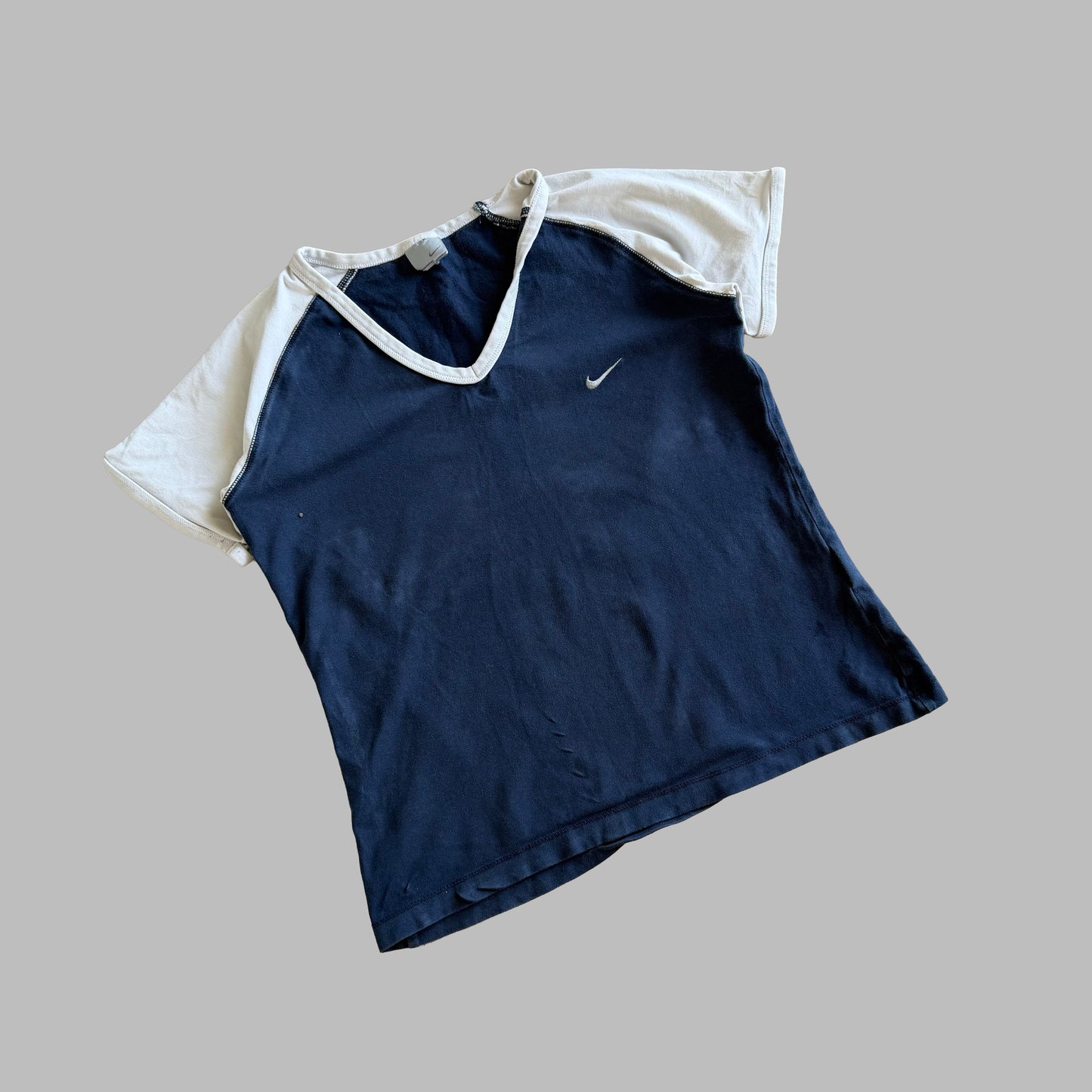 Y2K Nike Swoosh Raglan Top - XL