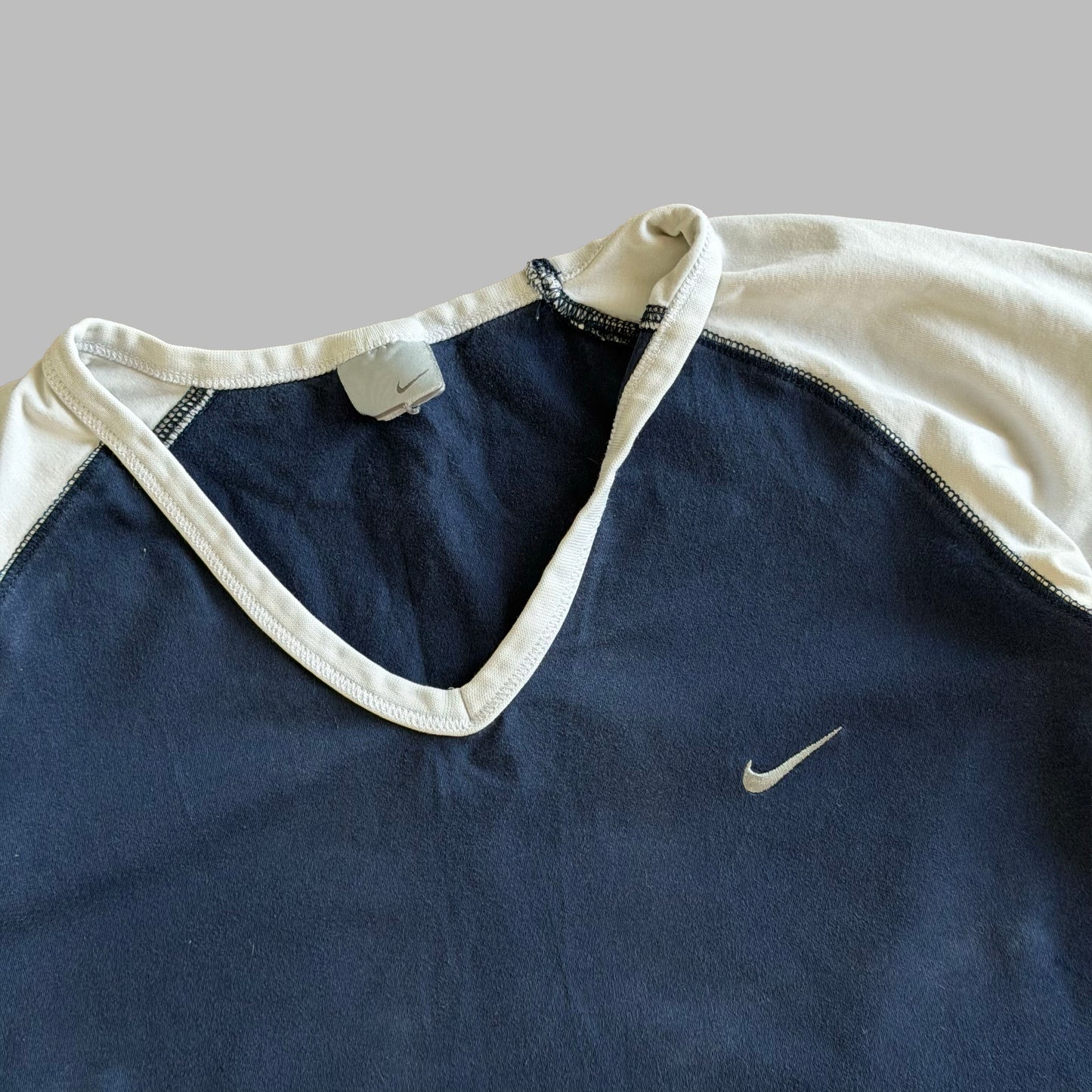 Y2K Nike Swoosh Raglan Top - XL