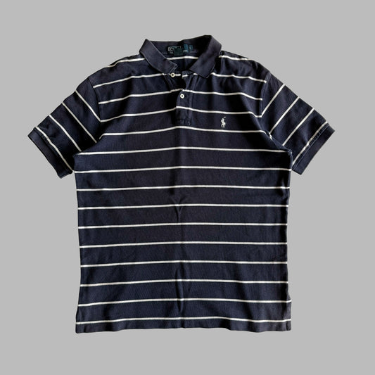 Ralph Lauren Striped Polo Shirt - Large